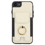 For iPhone 7 / 8 / SE (2020) / SE (2022) Kickstand Case Card Slots PU Leather+TPU Phone Cover