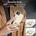 For iPhone 7 / 8 / SE (2020) / SE (2022) Kickstand Case Card Slots PU Leather+TPU Phone Cover