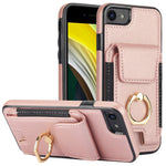 For iPhone 7 / 8 / SE (2020) / SE (2022) Kickstand Case Card Slots PU Leather+TPU Phone Cover