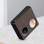 VILI TH Series for Huawei Pocket 2 Case PU Leather Coated PC+TPU Protective Phone Cover