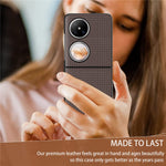 VILI TH Series for Huawei Pocket 2 Case PU Leather Coated PC+TPU Protective Phone Cover