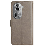 Til Oppo Reno11 Pro 5G (Global) Cover Sommerfuglemønster PU Læder Pung Telefoncover