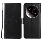 For Xiaomi 14 Ultra Wallet Phone Case Butterfly Pattern PU Leather Flip Cover
