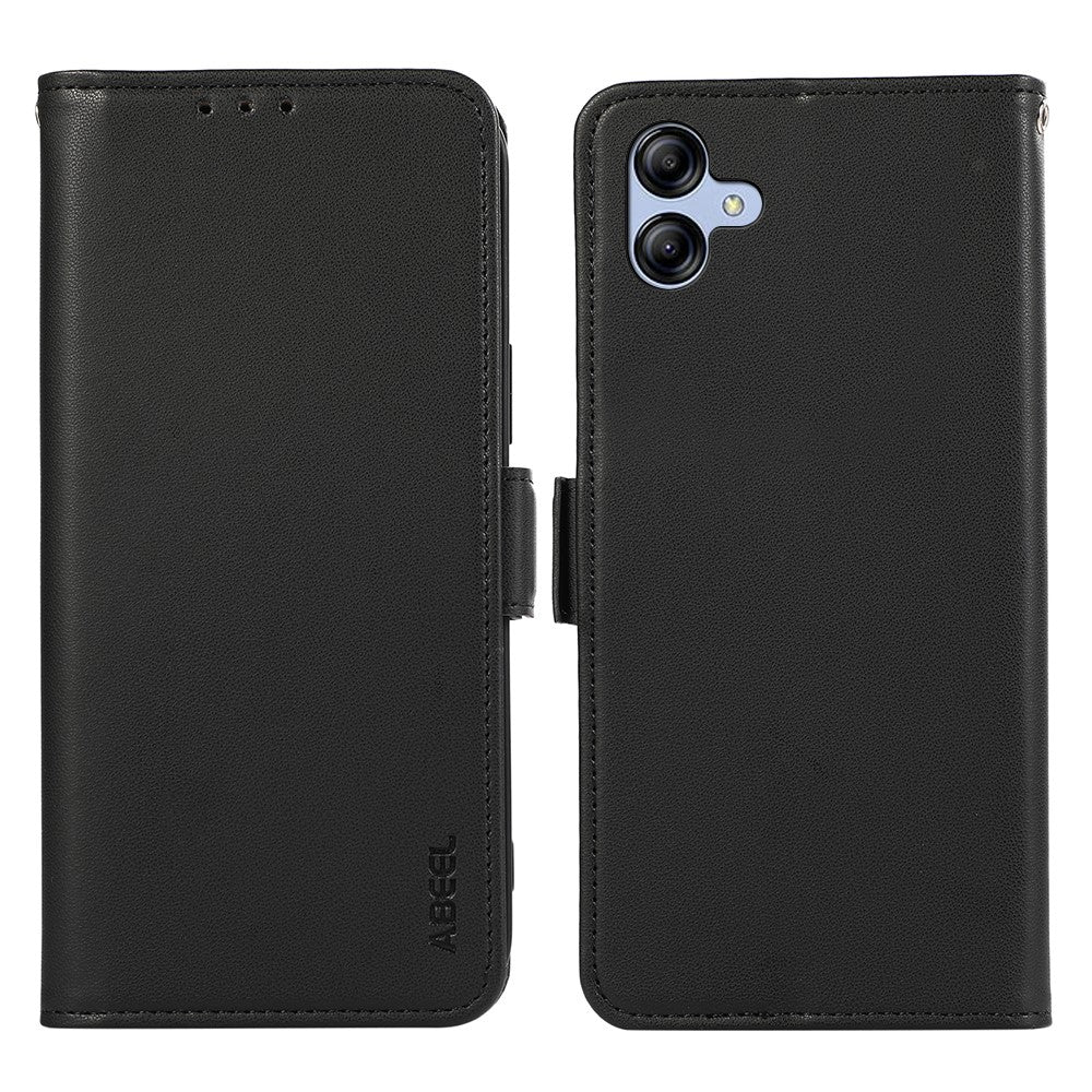 ABEEL Til Samsung Galaxy A04 4G (164,4 x 76,3 x 9,1 mm) PU Læder Pung Stativ Etui RFID Blokerende Telefon Cover