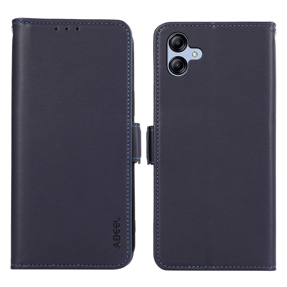 ABEEL Til Samsung Galaxy A04 4G (164,4 x 76,3 x 9,1 mm) PU Læder Pung Stativ Etui RFID Blokerende Telefon Cover