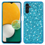 Til Samsung Galaxy A25 5G (Global) (161.0 x 76.5 x 8.3mm) Telefoncover Elektroplettering TPU Ramme Glimmer Pailletter PC Bagside