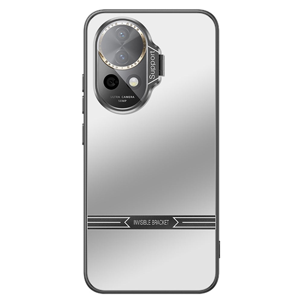 Stativfodral för Huawei Nova 12 5G Matt PC+TPU-skal med linsskydd i härdat glas