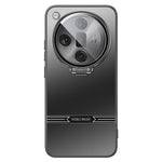 For Oppo Find X7 Ultra Case Matte PC+TPU Phone Cover with Lens Frame Kickstand