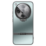 For Oppo Find X7 Ultra Case Matte PC+TPU Phone Cover with Lens Frame Kickstand