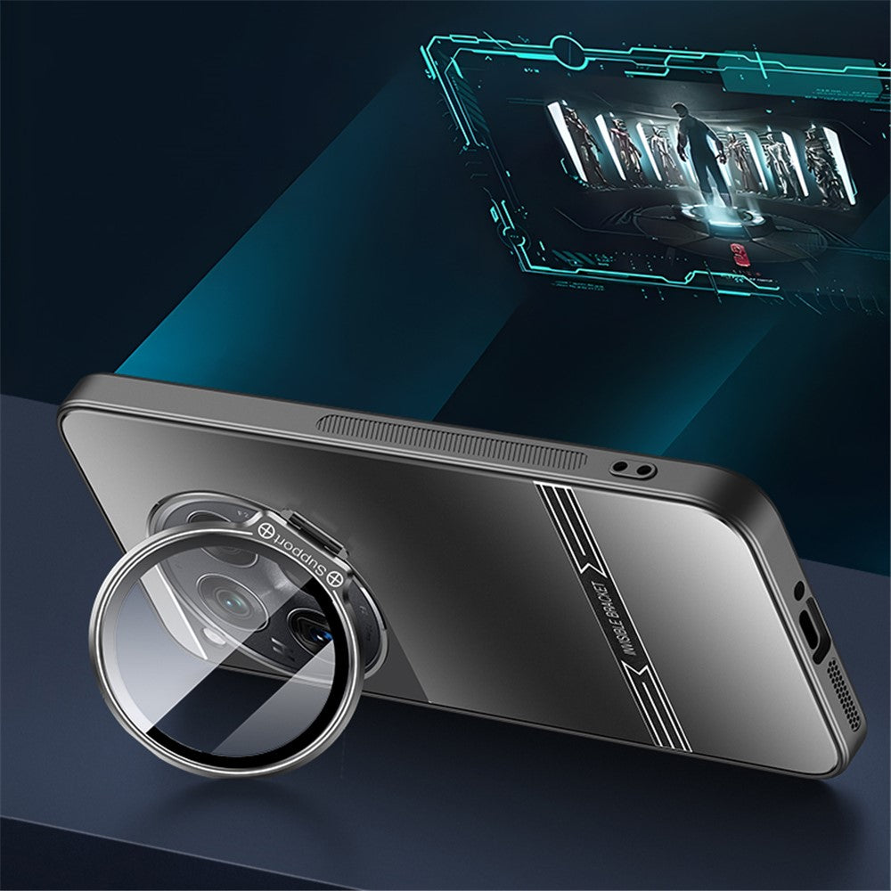 OnePlus 12 5G Mobilskal Matt PC+TPU Skal med Linsram Stativ