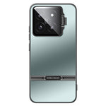 For Xiaomi 14 Matte Cell Phone Cases PC+TPU Cover with Lens Frame Kickstand