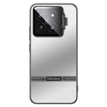 For Xiaomi 14 Matte Cell Phone Cases PC+TPU Cover with Lens Frame Kickstand