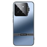 Phone Case for Xiaomi 14 Pro Matte PC+TPU Cover with Lens Frame Kickstand