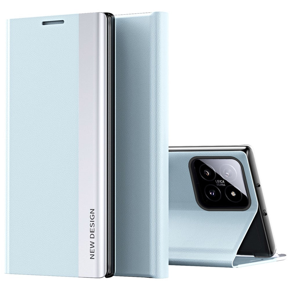 For Xiaomi 14 Pro Stand Case Drop-Proof PC+Leather Phone Guard Cover