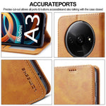 LC.IMEEKE For Xiaomi Redmi A3 / Poco C61 4G Case Calf Texture Flip Stand Shockproof Phone Cover