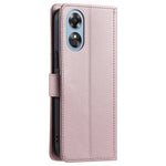 For Oppo A78 4G Case PU Stand View Leather Flip Phone Cover with Shoulder Strap