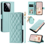 For Xiaomi 14 Case Stand View PU Leather Flip Phone Cover with Strap
