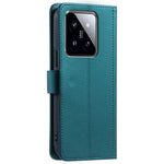 For Xiaomi 14 Pro Case Rhombus Grid Stand Phone Cover with Crossbody Lanyard