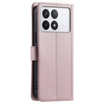 For Xiaomi Redmi K70E 5G / Poco X6 Pro 5G Leather Case Rhombus Grid Wallet Crossbody Phone Cover