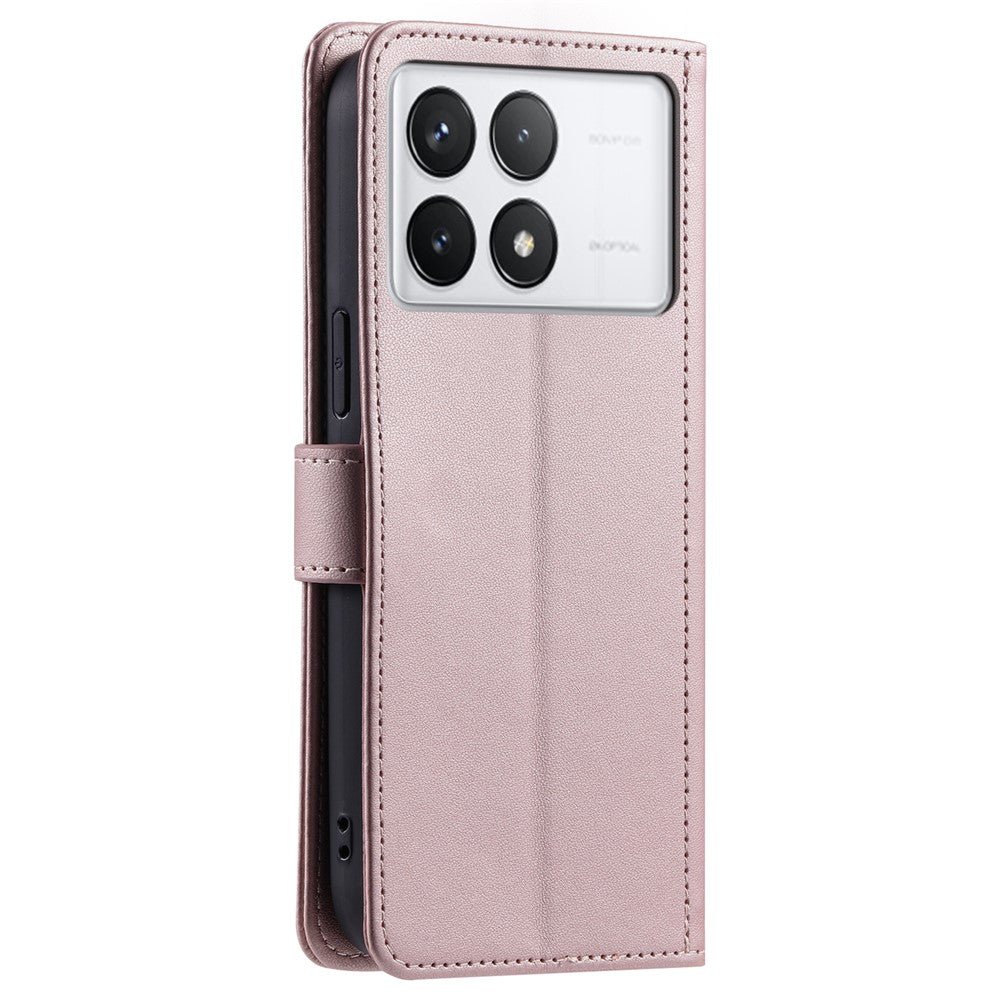 For Xiaomi Redmi K70E 5G / Poco X6 Pro 5G Leather Case Rhombus Grid Wallet Crossbody Phone Cover