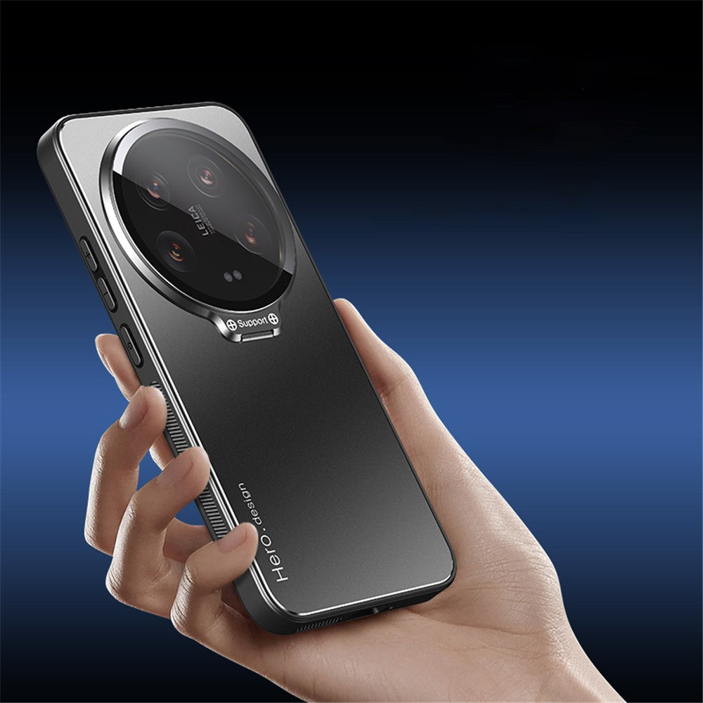 For Xiaomi 14 Ultra Case with Lens Kickstand Shockproof PC+TPU Phone Cover