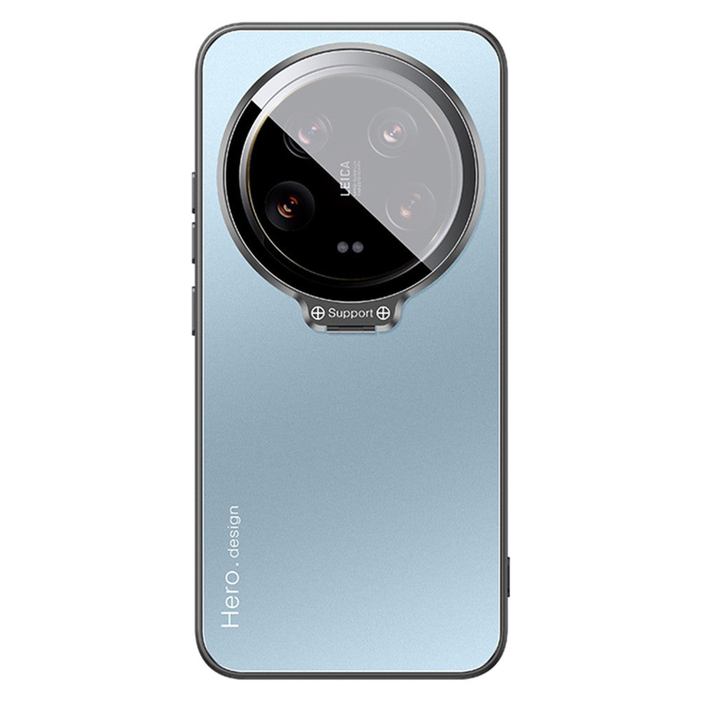 For Xiaomi 14 Ultra Case with Lens Kickstand Shockproof PC+TPU Phone Cover