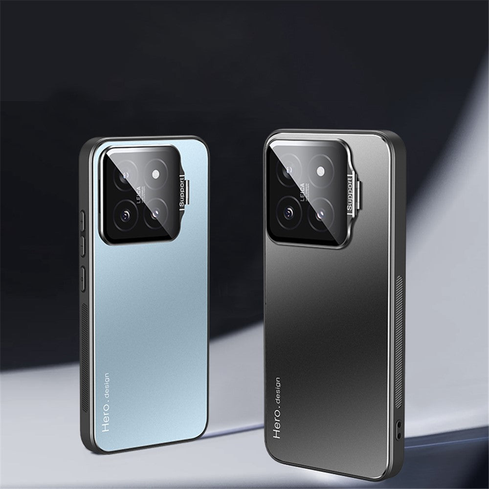 Xiaomi 14 Pro-skal med linsstativ, stötsäkert PC+TPU-mobilskal