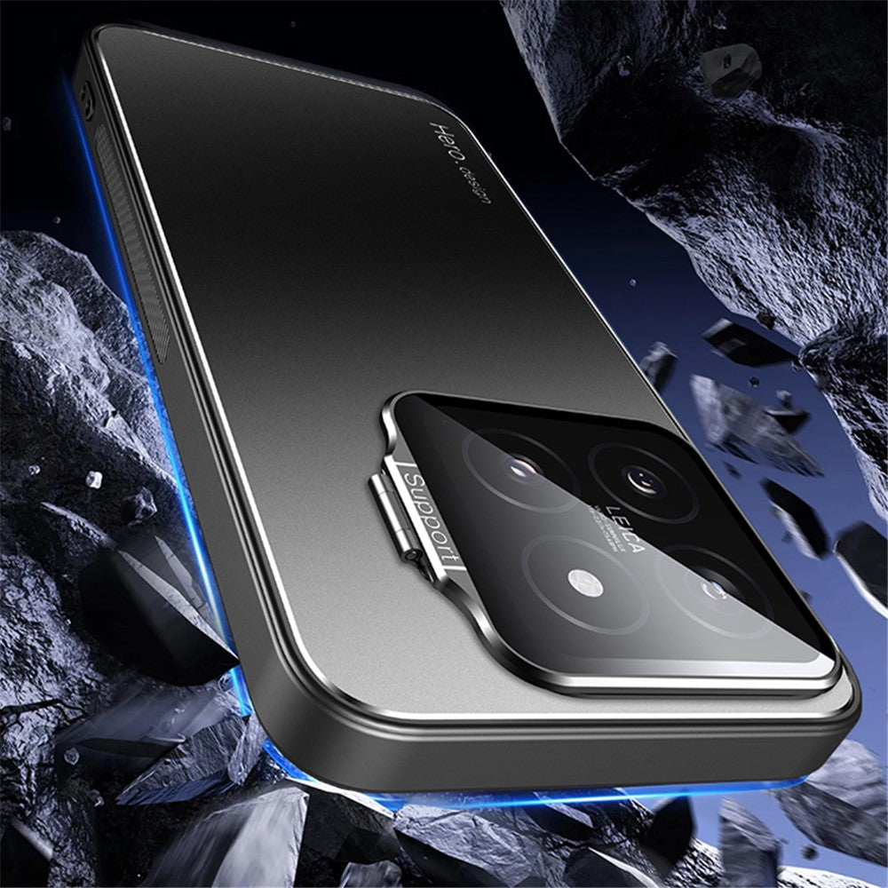 For Xiaomi 14 Pro Case with Lens Kickstand Shockproof PC+TPU Phone Cover