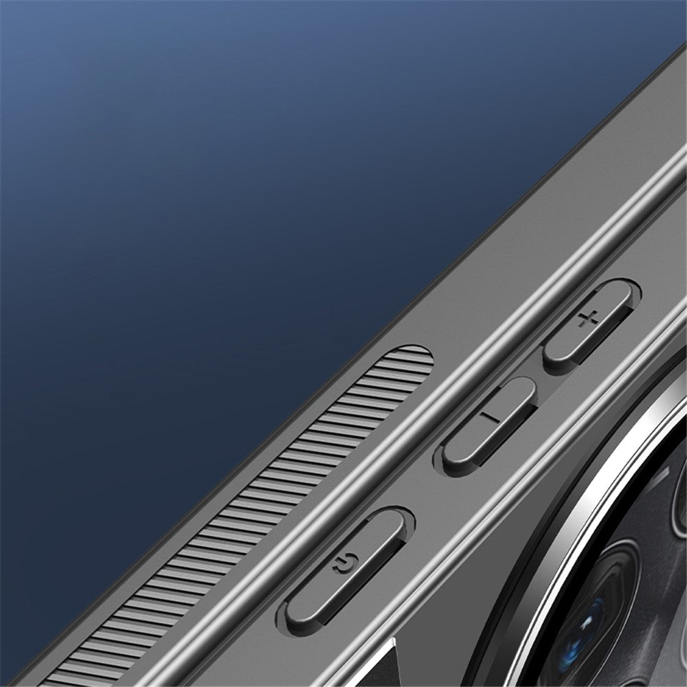 OnePlus 12 5G-skal med linsstativ, stötsäkert PC+TPU-mobilskal