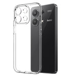 NORTHJO For Xiaomi Redmi Note 13 4G TPU Case Clear Phone Cover with Tempered Glass Film