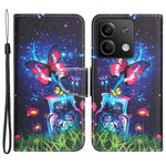 For Xiaomi Redmi Note 13 5G Case PU Leather Magnetic Clasp Pattern Printing Phone Cover