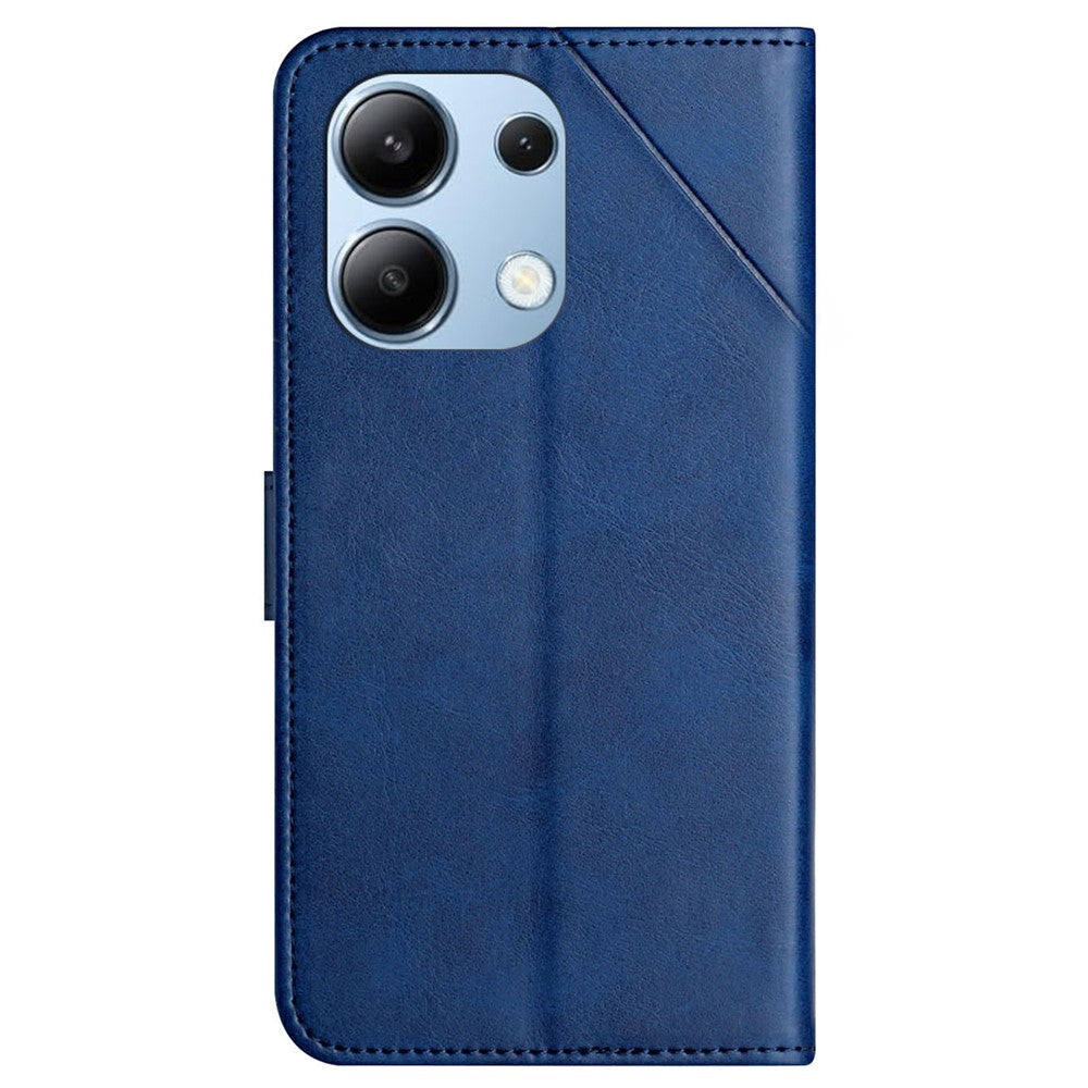 For Xiaomi Redmi Note 13 4G Case Leather Wallet Line Pattern Phone Cover