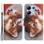 For Xiaomi Redmi Note 13 4G Case PU Leather Stand Wallet Phone Cover Pattern Printing