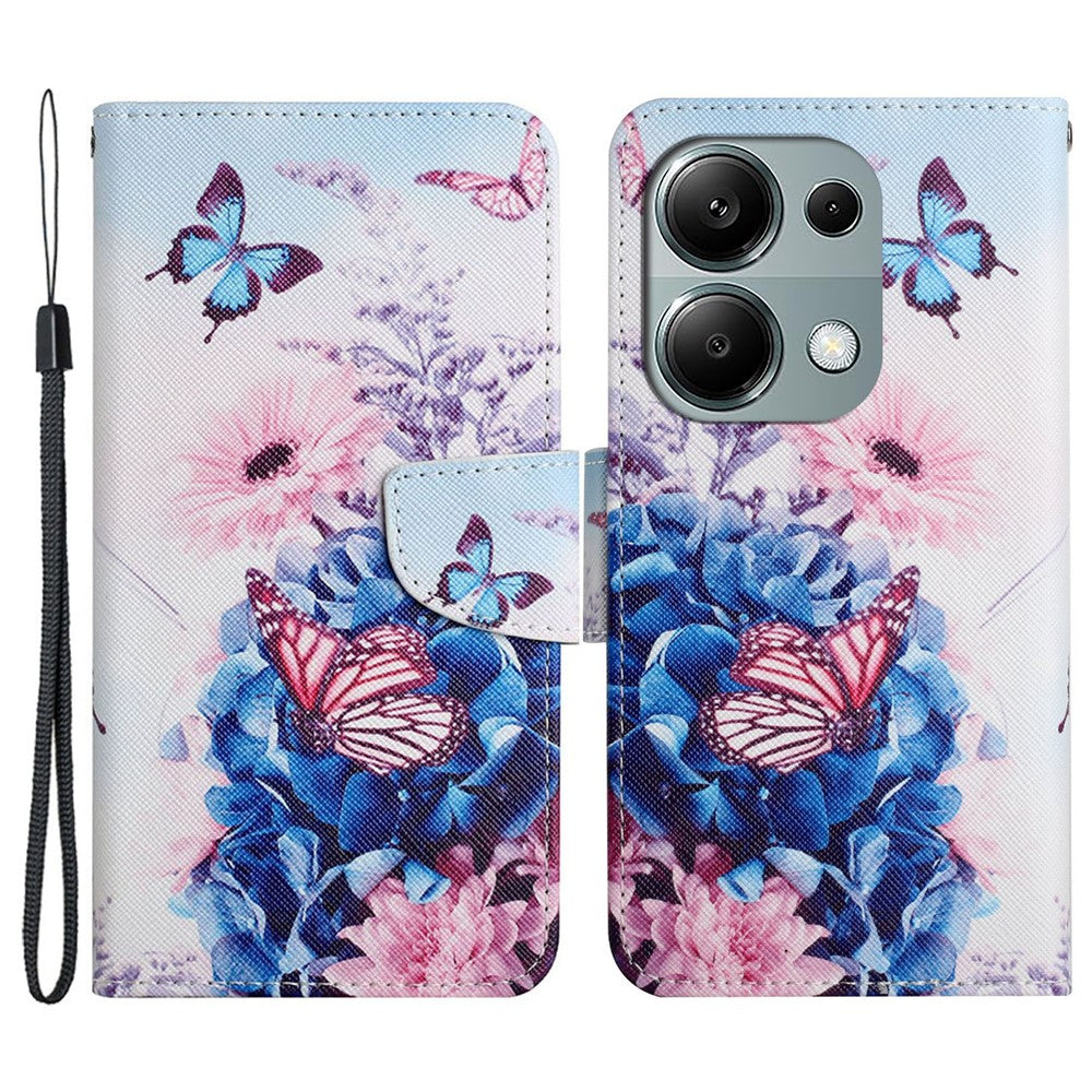 Xiaomi Redmi Note 13 Pro 4G / Poco M6 Pro 4G Läderfodral Mönstertryck Plånboksfodral