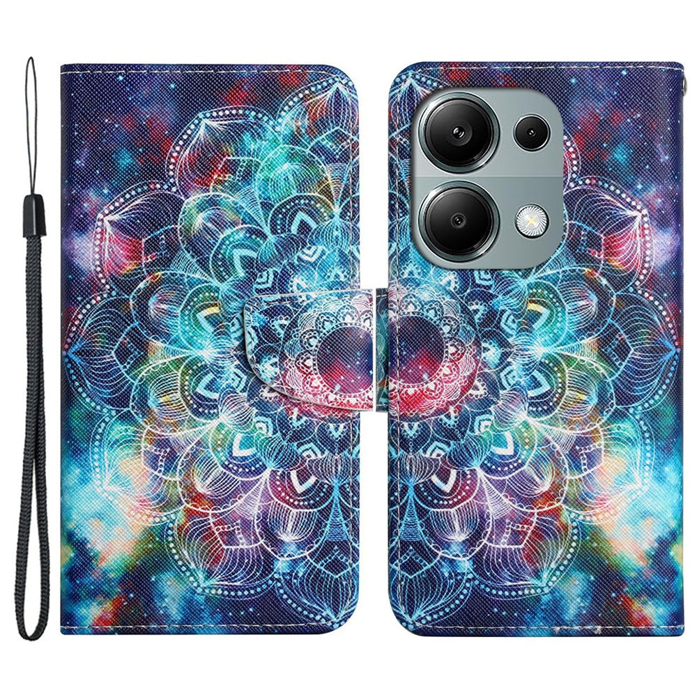 For Xiaomi Redmi Note 13 Pro 4G / Poco M6 Pro 4G Leather Case Pattern Printing Wallet Phone Cover