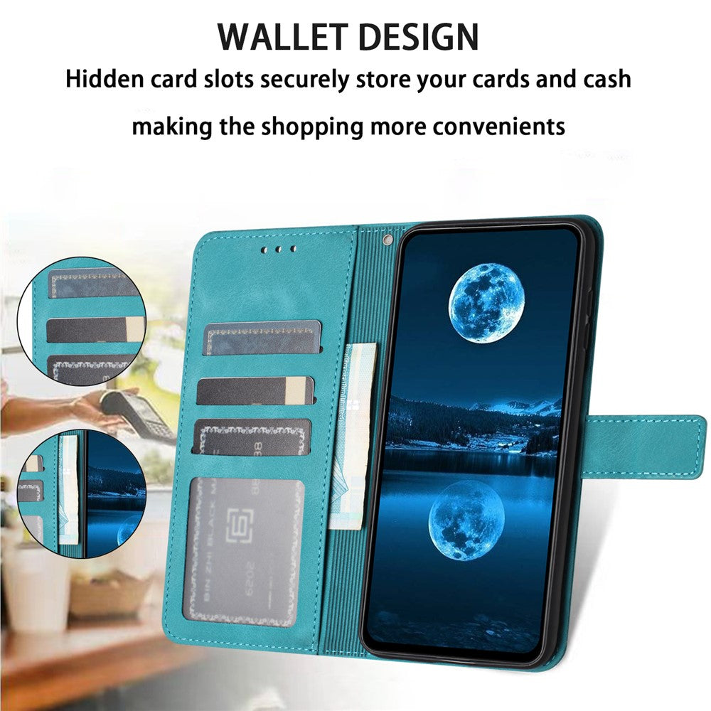 For Xiaomi Redmi Note 13 4G Case Leather Phone Cover with Wallet Folding Stand