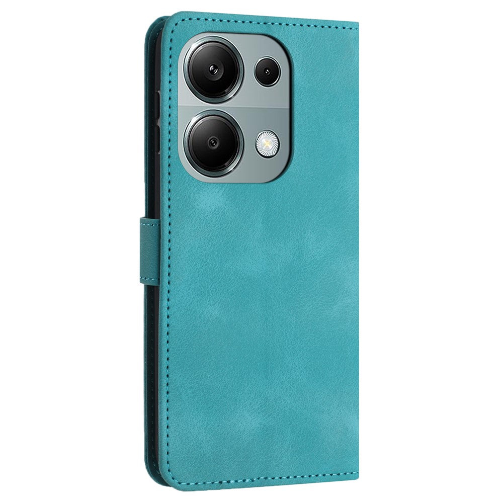 Xiaomi Redmi Note 13 Pro 4G / Poco M6 Pro 4G Plånboksfodral Enfärgat PU-läder Stativmobilfodral