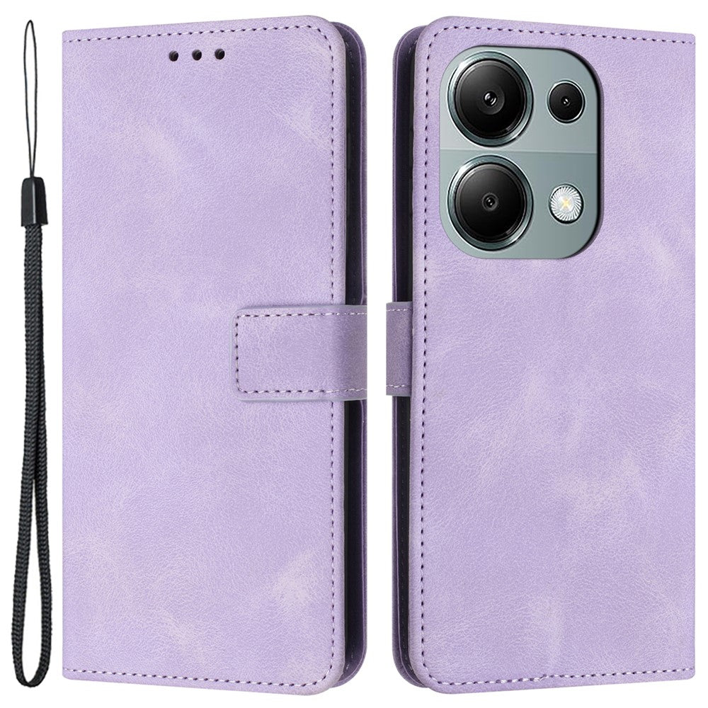 For Xiaomi Redmi Note 13 Pro 4G / Poco M6 Pro 4G Wallet Case Solid Color PU Leather Stand Phone Cover