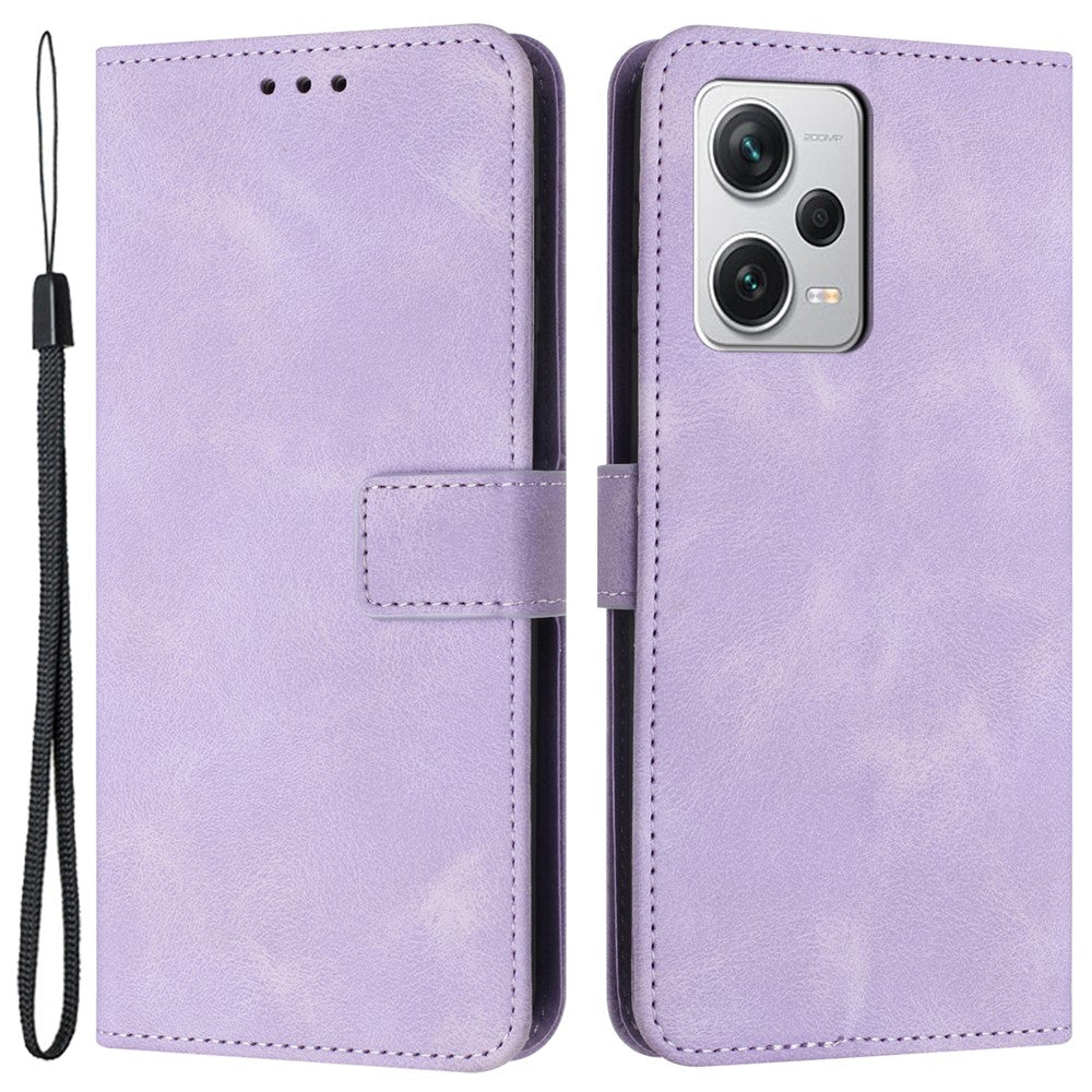 Xiaomi Redmi Note 12 5G (Kina) / (Indien) / (Globalt) / Poco X5 5G-skal i läder med hudkontakt.