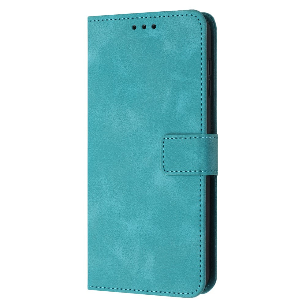 Samsung Galaxy S23 FE-skal med skin-touch-funktion, PU-läder, plånboksfodral, vikbart fodral