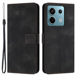For Xiaomi Redmi Note 13 5G Leather Case Solid Color Wallet Protective Phone Cover