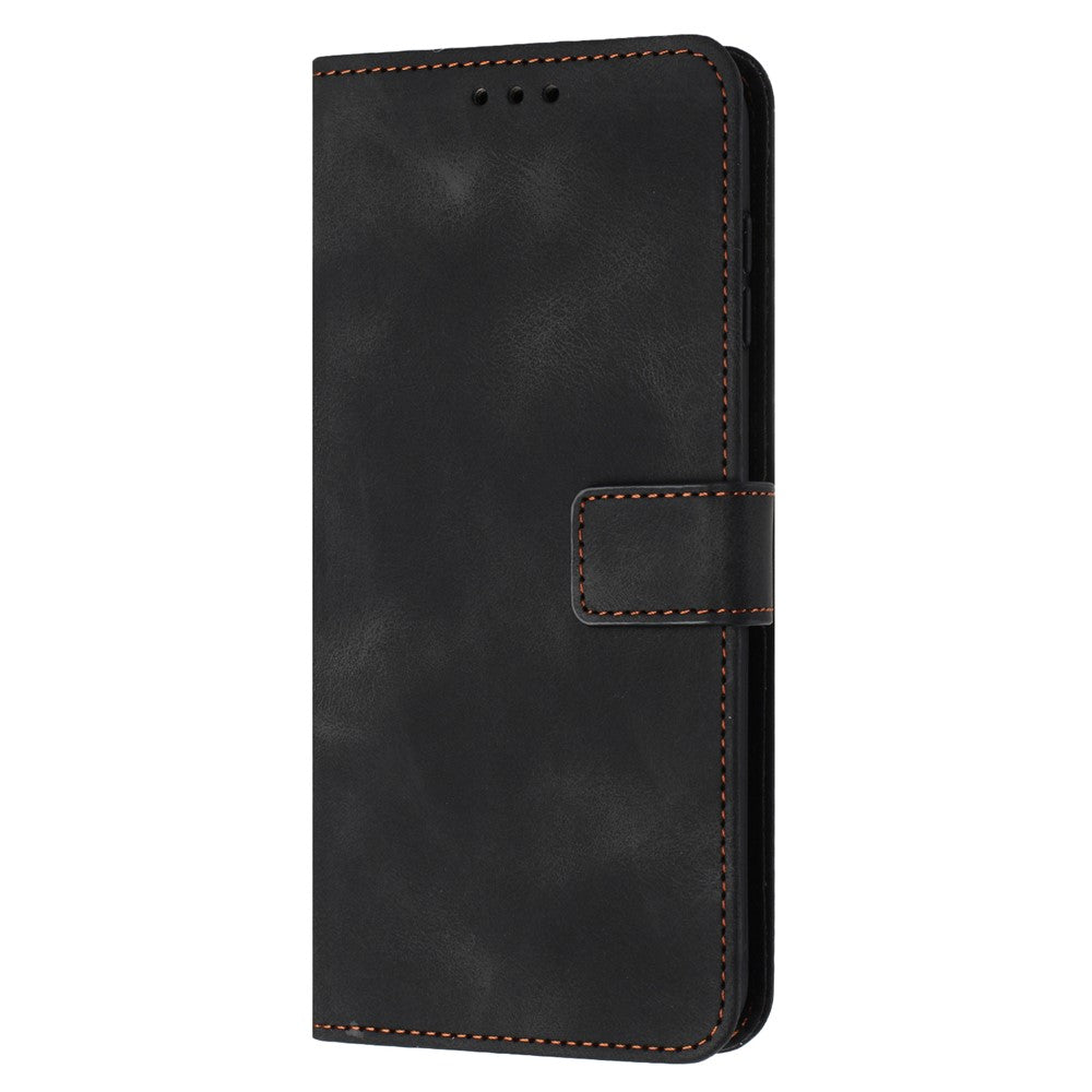 For Xiaomi Redmi Note 13 5G Leather Case Solid Color Wallet Protective Phone Cover