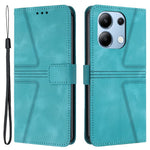 For Xiaomi Redmi Note 13 4G Triangle Imprinted Leather Case Folding Stand Phone Cover