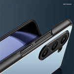 Til Samsung Galaxy Z Fold 5G Mat Cover Metal+PC+TPU Beskyttende Mobilcover