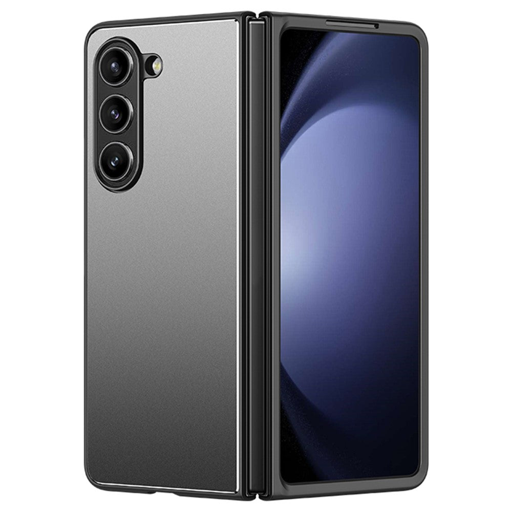 Til Samsung Galaxy Z Fold 5G Mat Cover Metal+PC+TPU Beskyttende Mobilcover