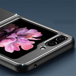 For Samsung Galaxy Z Flip 5G Case Metal+PC+TPU Matte Smartphone Cover