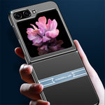For Samsung Galaxy Z Flip 5G Case Metal+PC+TPU Matte Smartphone Cover