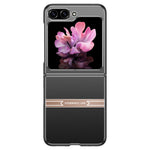 For Samsung Galaxy Z Flip 5G Case Metal+PC+TPU Matte Smartphone Cover