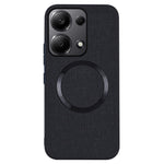Xiaomi Redmi Note 13 Pro 4G / Poco M6 Pro 4G-skal TPU+tygmobilskydd magnetiskt skal