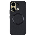 For Xiaomi Redmi Note 13 4G Case Scratch-proof TPU+Cloth Phone Shell Magnetic Case